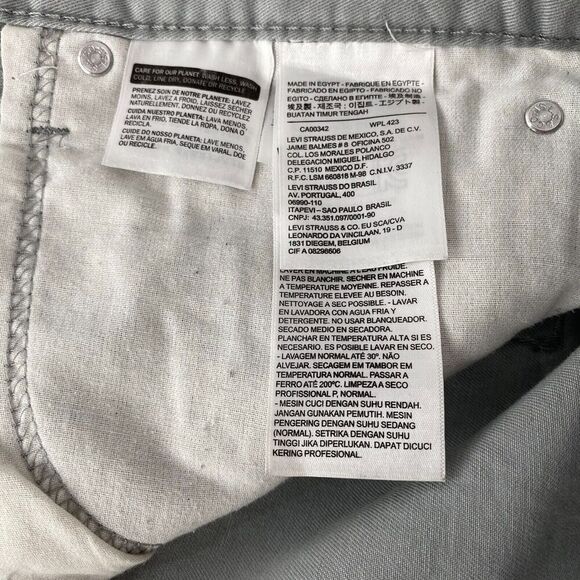 Levis 508 Jeans Mens 38 x 32 Gray Pants Regular Taper Casual Comfort‎ Used - Picture 12 of 16